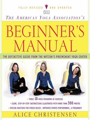 cover image of The American Yoga Association Beginner's Manual Fully Revised and Updated
